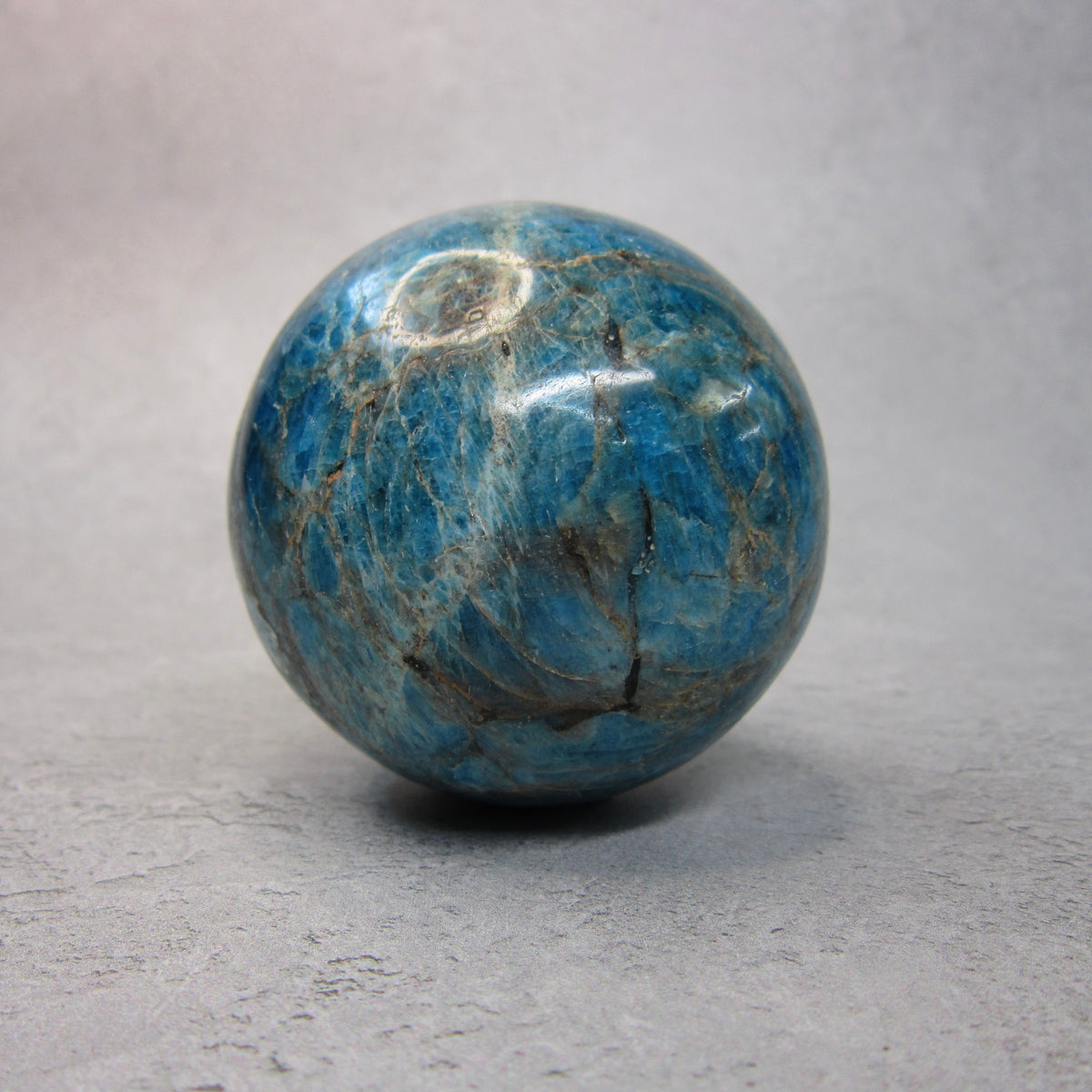 Blue Apatite Sphere