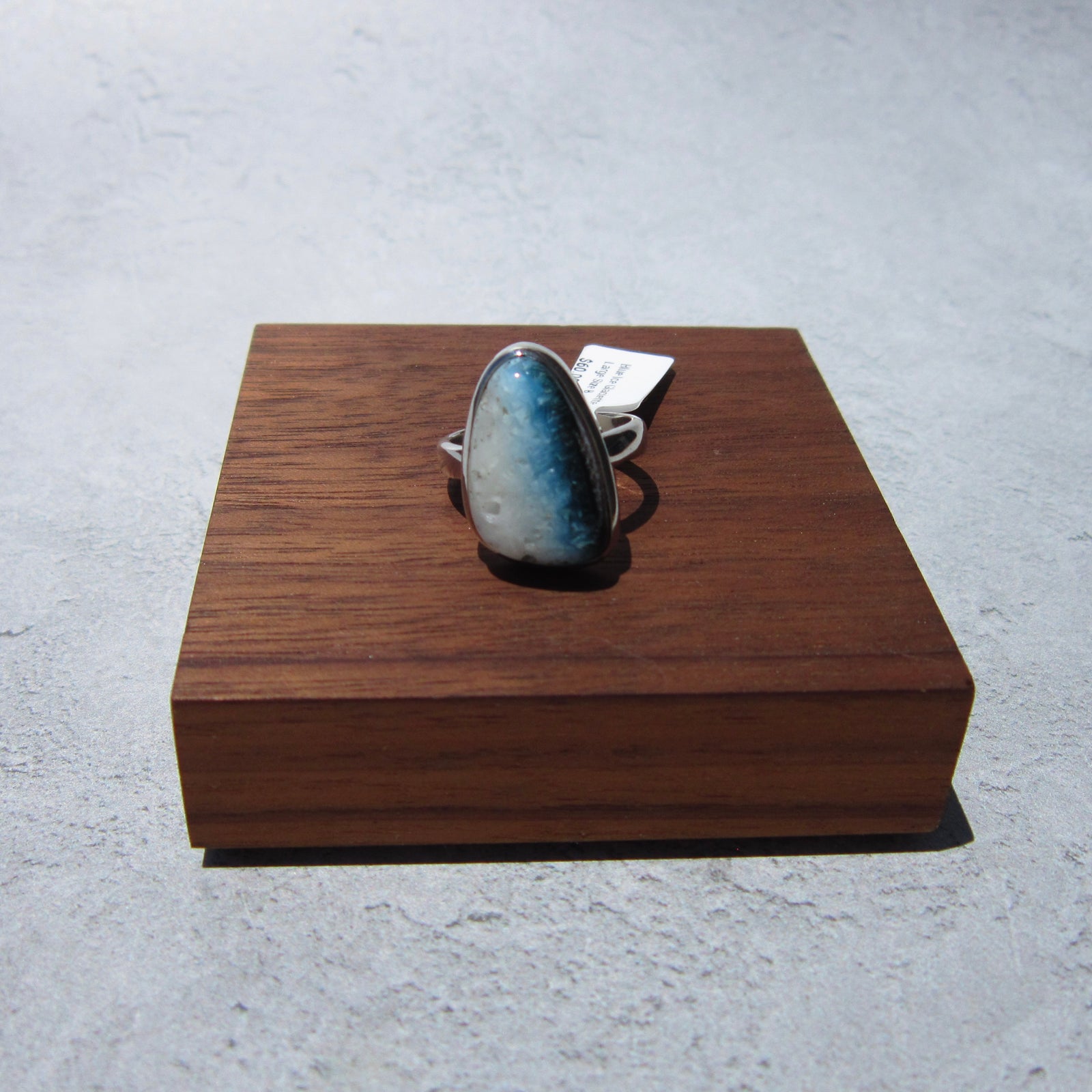 Blue Ice Glacierite SS Ring
