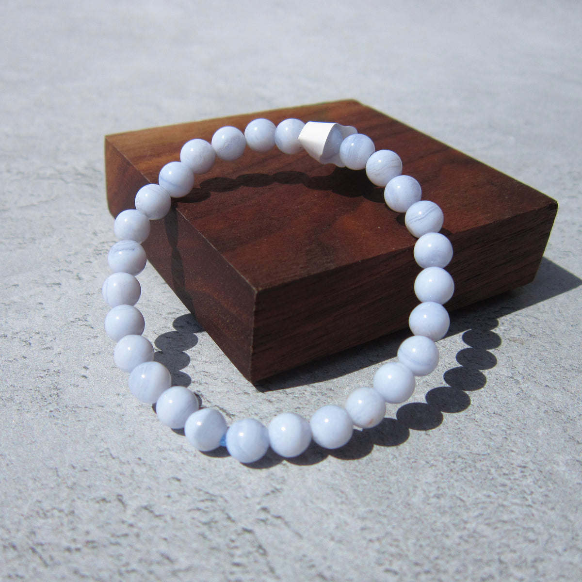 Blue Lace Crystal Bracelet