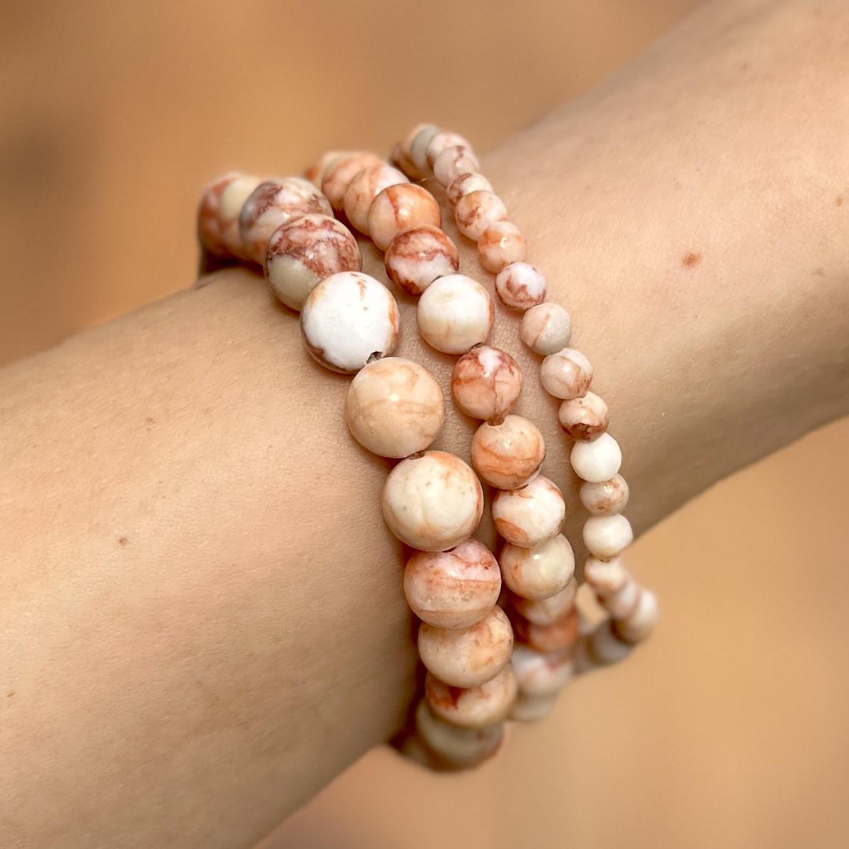 Red Vein Jasper Crystal Bracelet