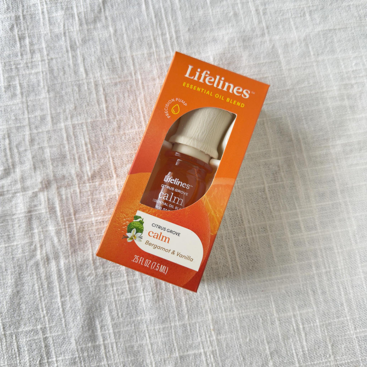 calm Citrus Grove 100 pure Essential Oil Blend aromatherapy sustainably sourced free from parabens, phthalates, dyes, and formaldehyde donors, 7.5 ml