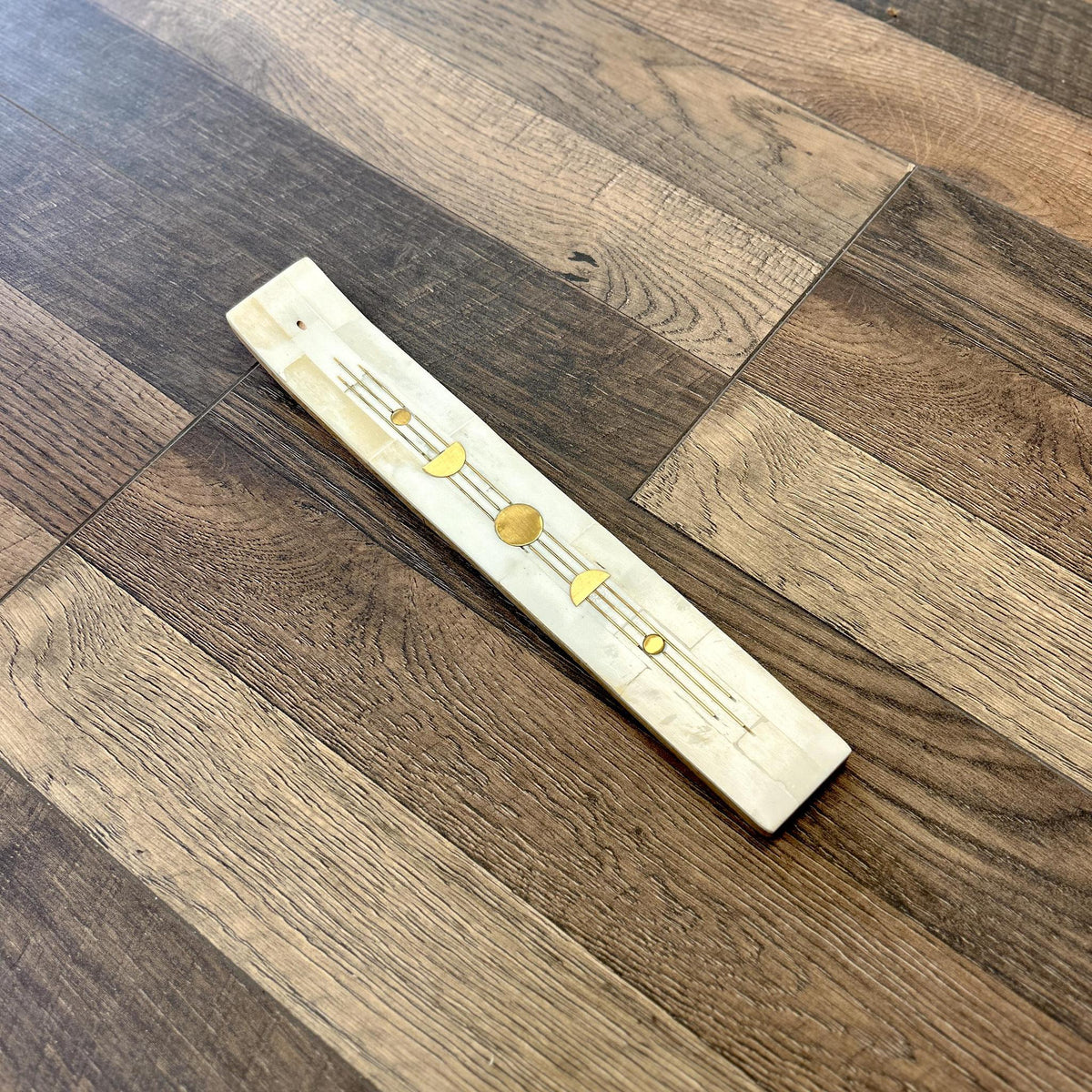Carved Wood and Bone Incense Holder