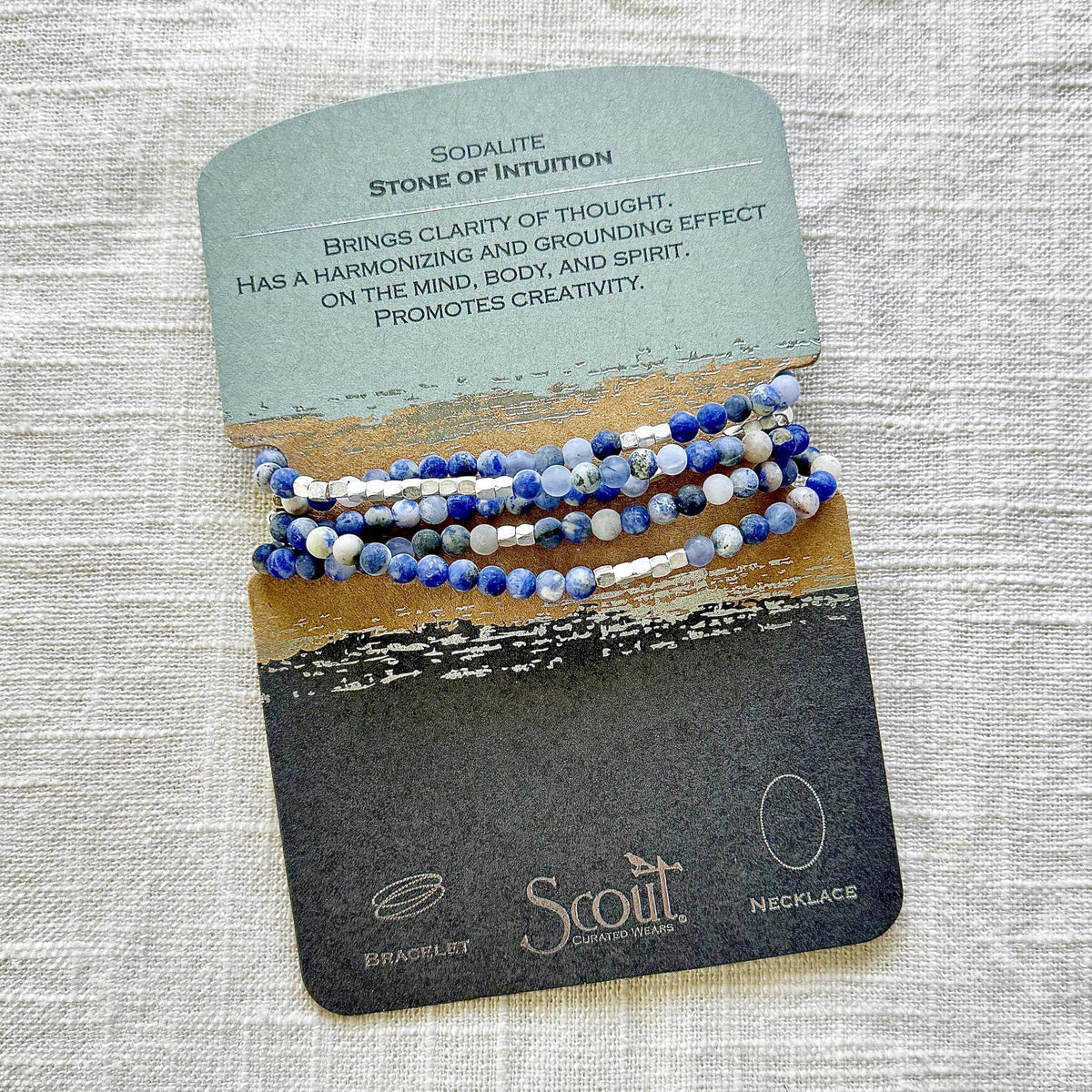 Sodalite Stone Wrap Bracelet