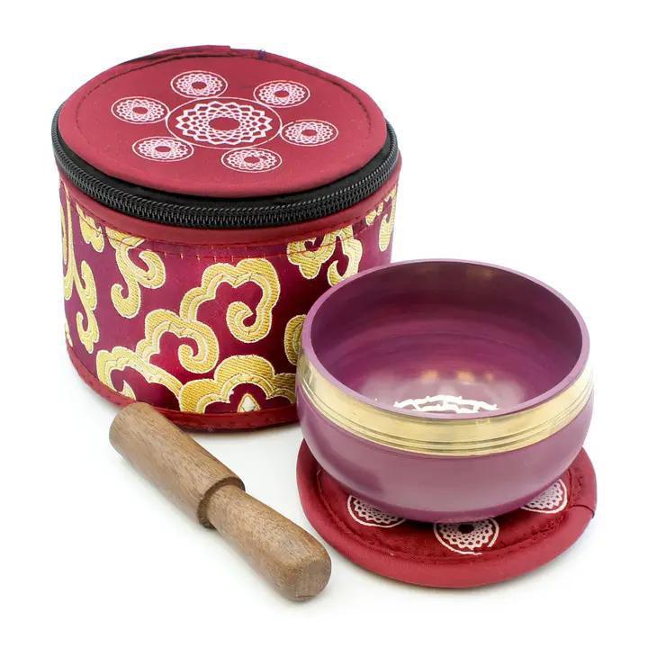 Chakra Singing Bowls in Silk Case
