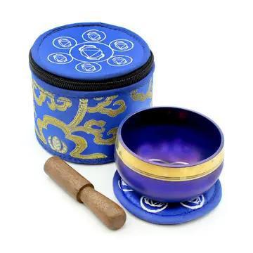 Chakra Singing Bowls in Silk Case