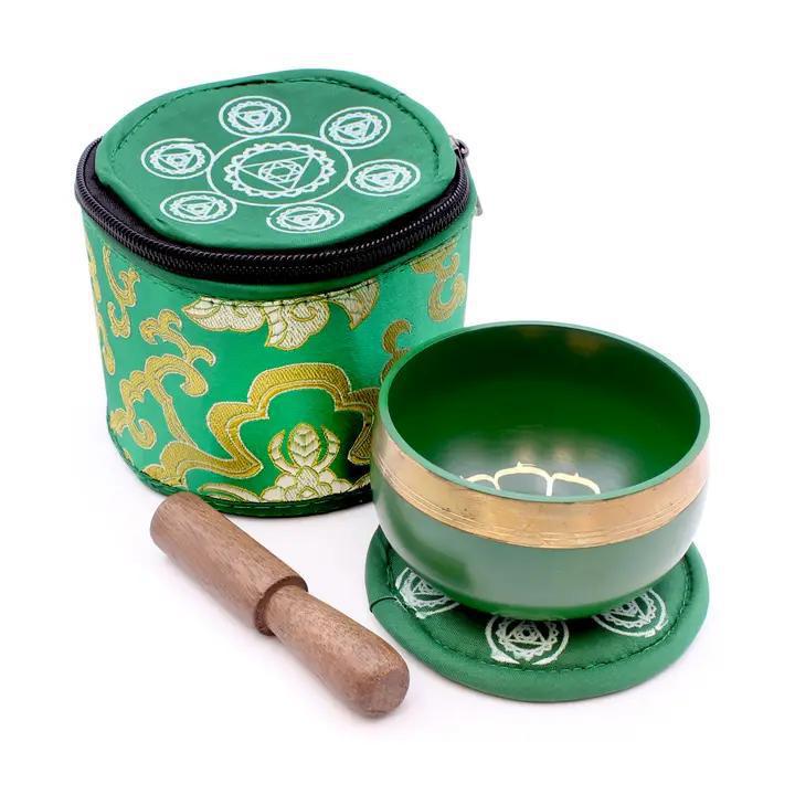 Chakra Singing Bowls in Silk Case