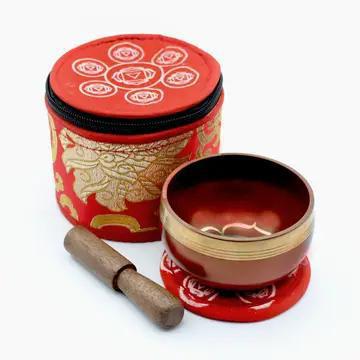 Chakra Singing Bowls in Silk Case