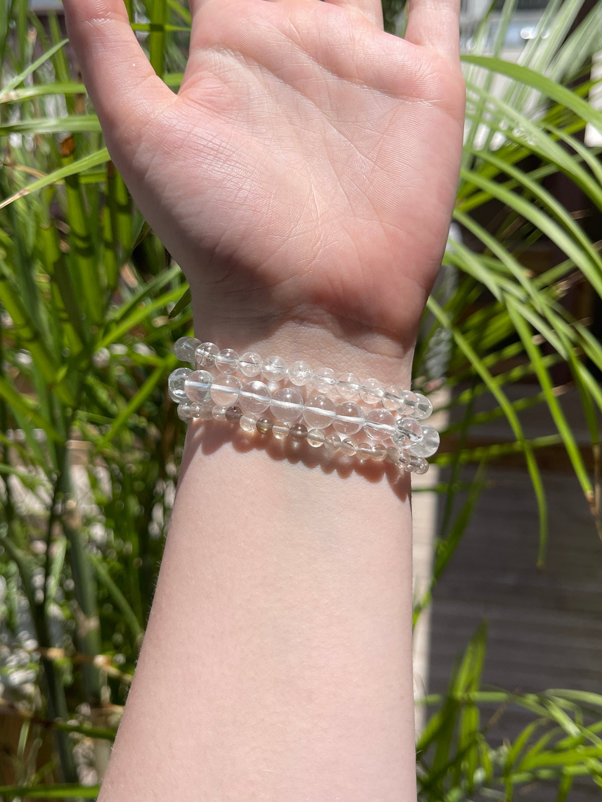 Cracked Clear Quartz Bracelet