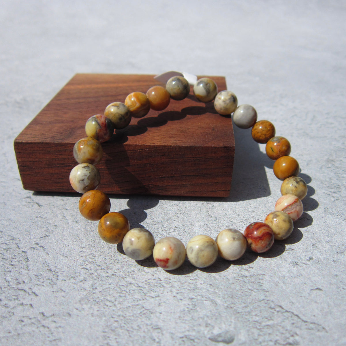 Crazy Lace Agate Bracelet
