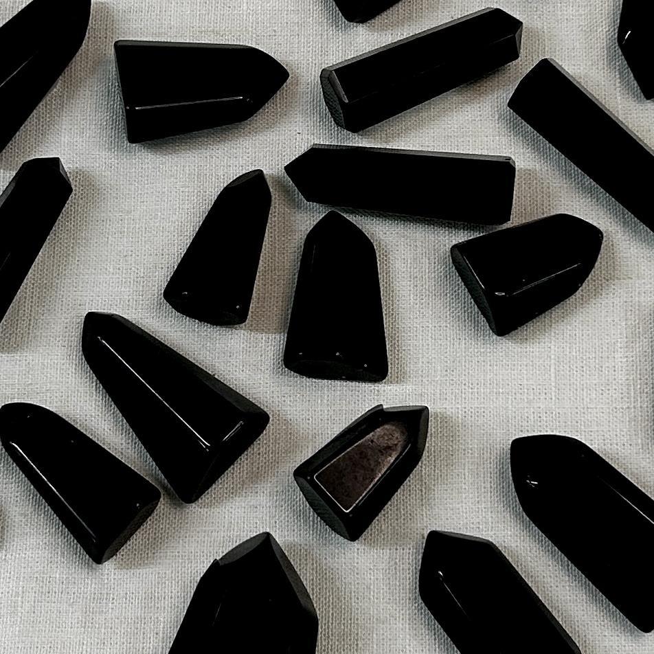 Black Obsidian Mini Crystal Tower Intuitively Chosen