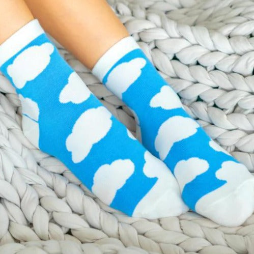 Sockspirations socks blue cloud