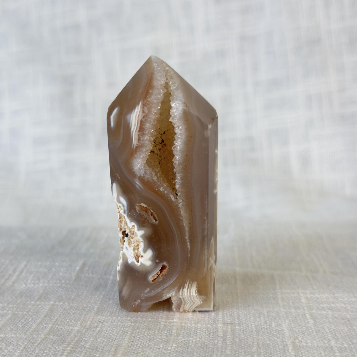 Druzy Agate Tower