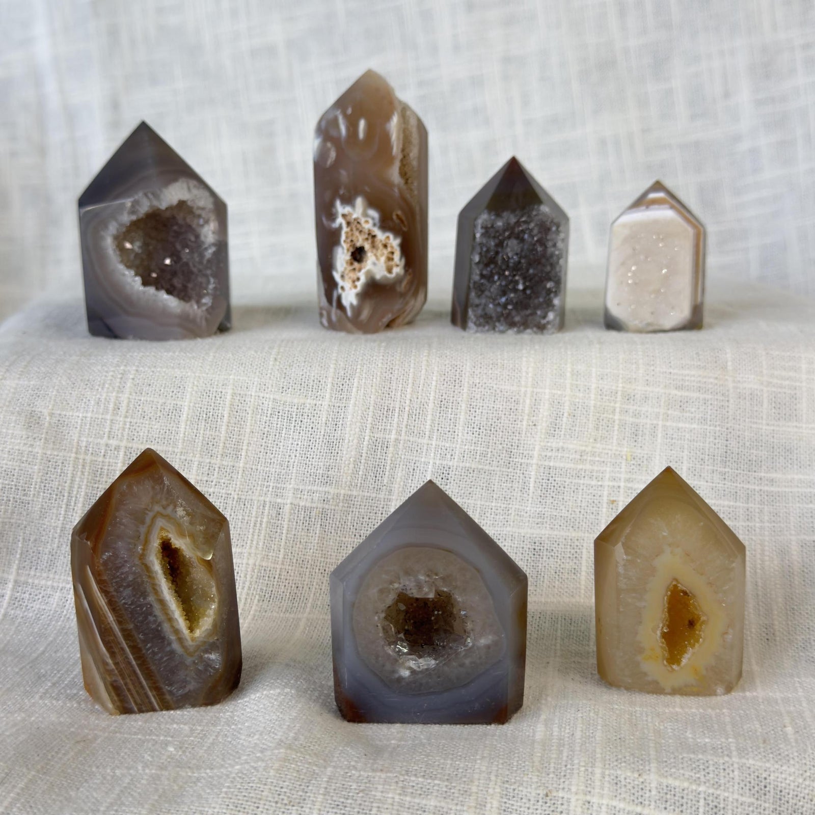 Druzy Agate Tower