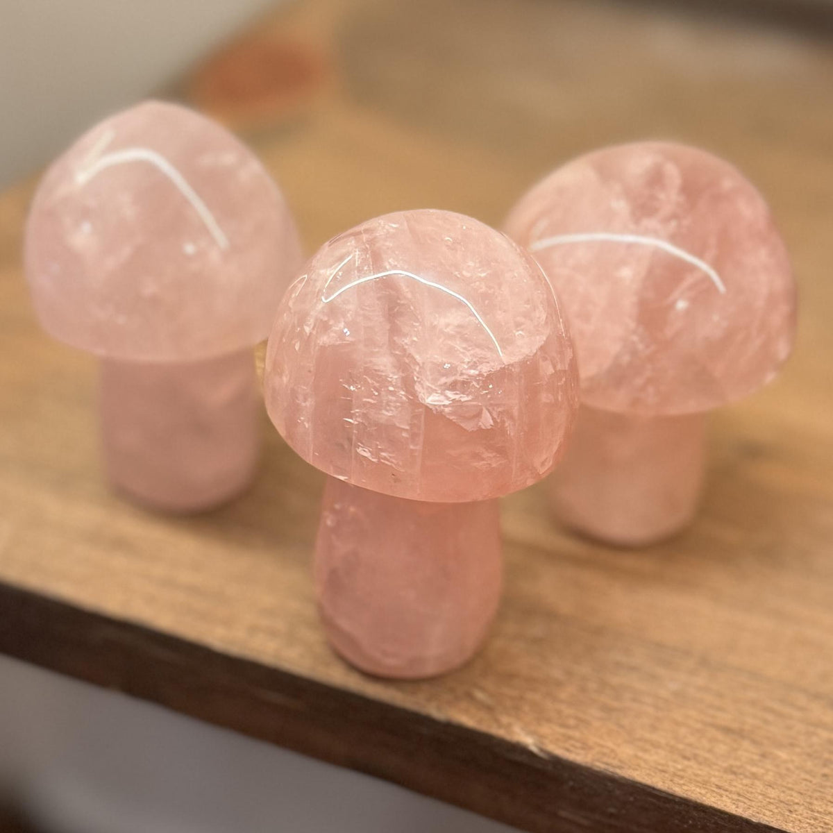 Rose Quartz Crystal Mushroom