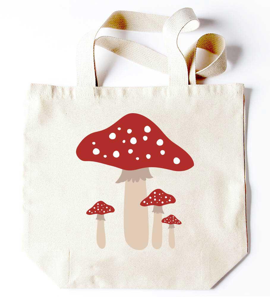 Red Mushrooms Tote