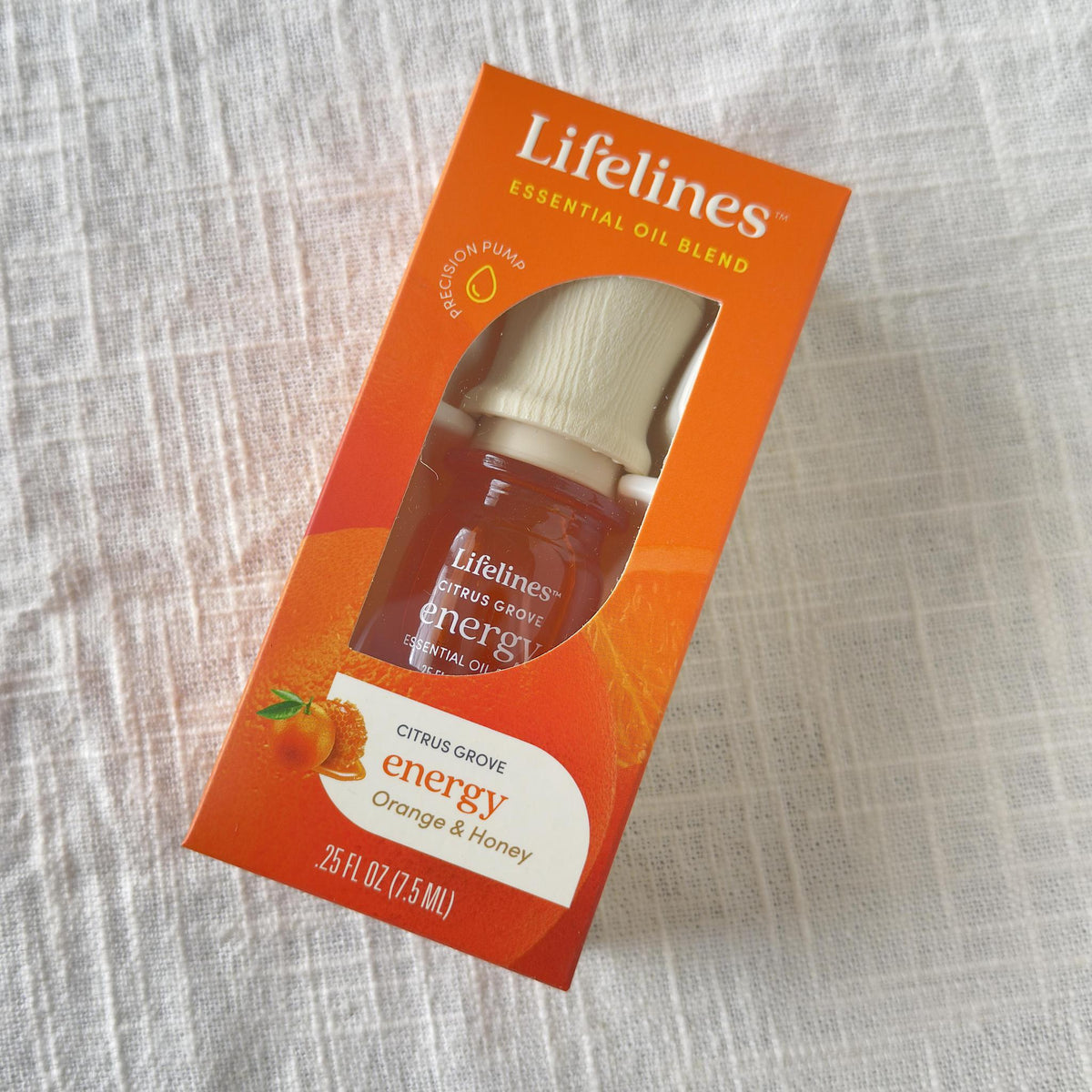 energy Citrus Grove 100 pure Essential Oil Blend aromatherapy sustainably sourced free from parabens, phthalates, dyes, and formaldehyde donors, 7.5 ml