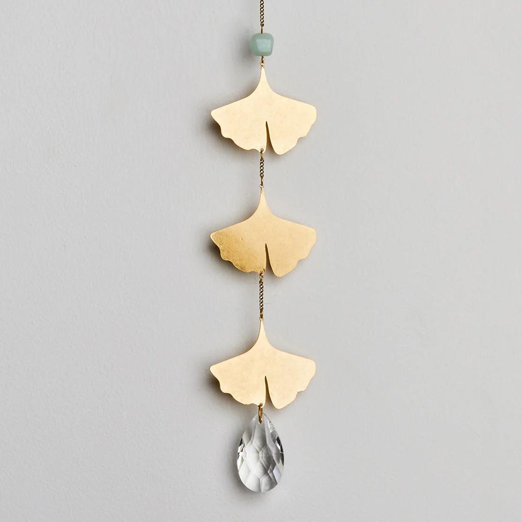 Amazonite Botanical Leaf Suncatcher