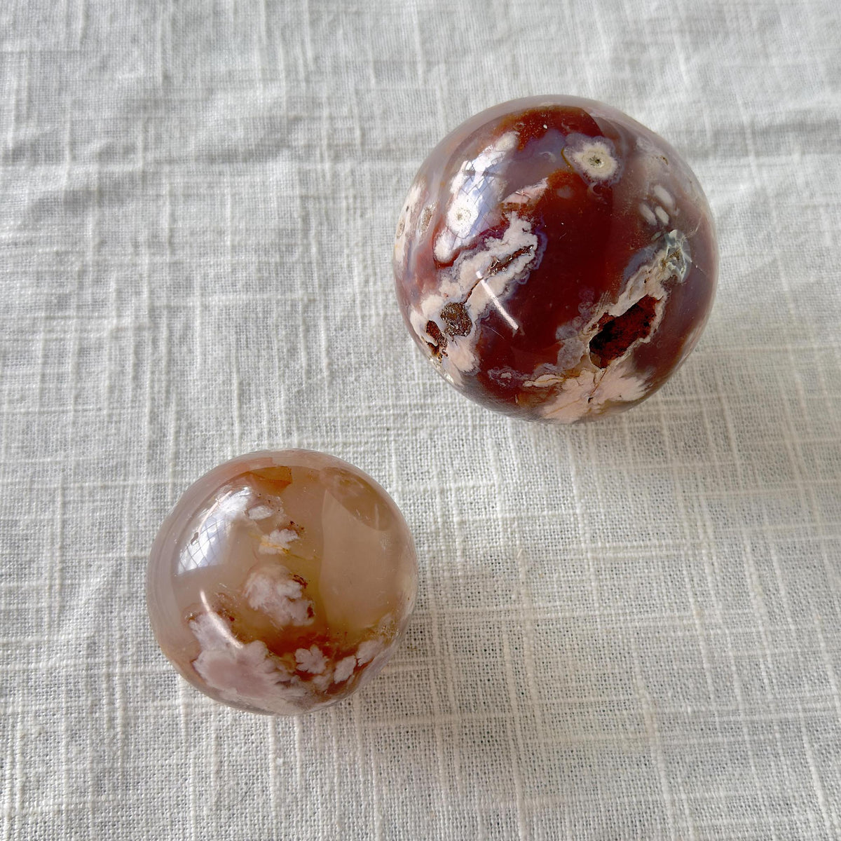 Flower Agate Sphere
