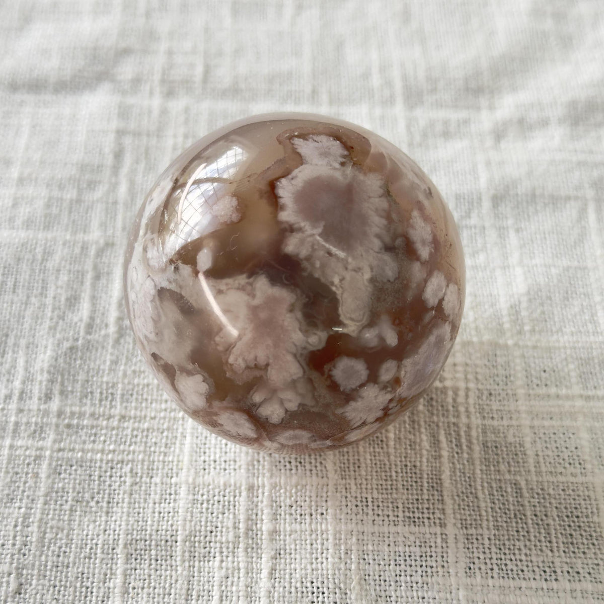 Flower Agate Sphere