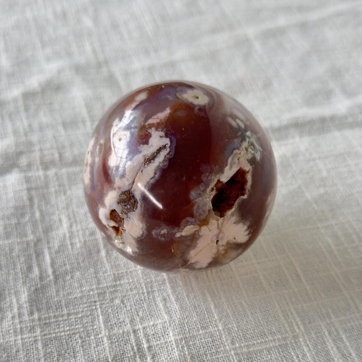 Flower Agate Sphere