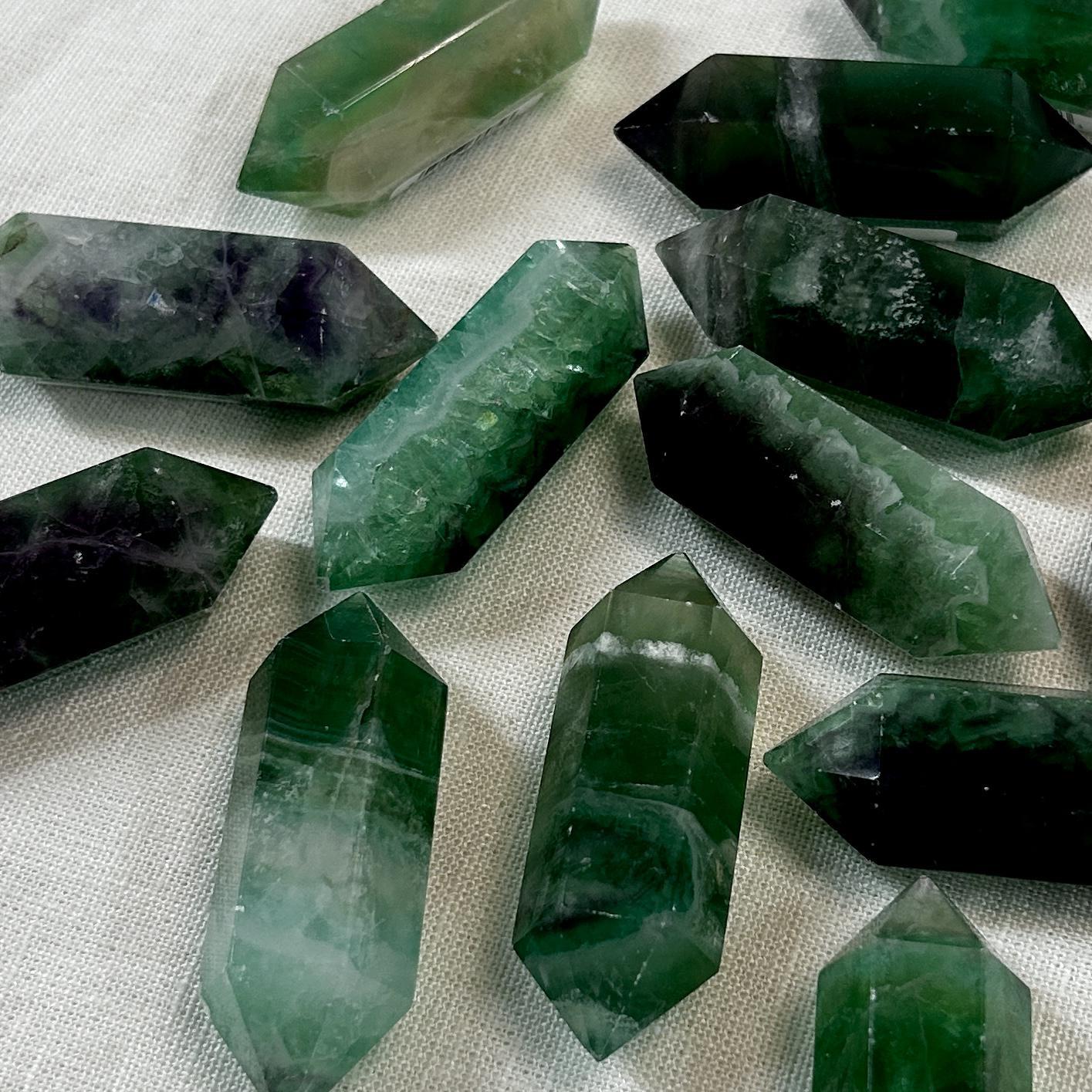 Fluorite Double Terminated Mini Crystal Tower Intuitively Chosen