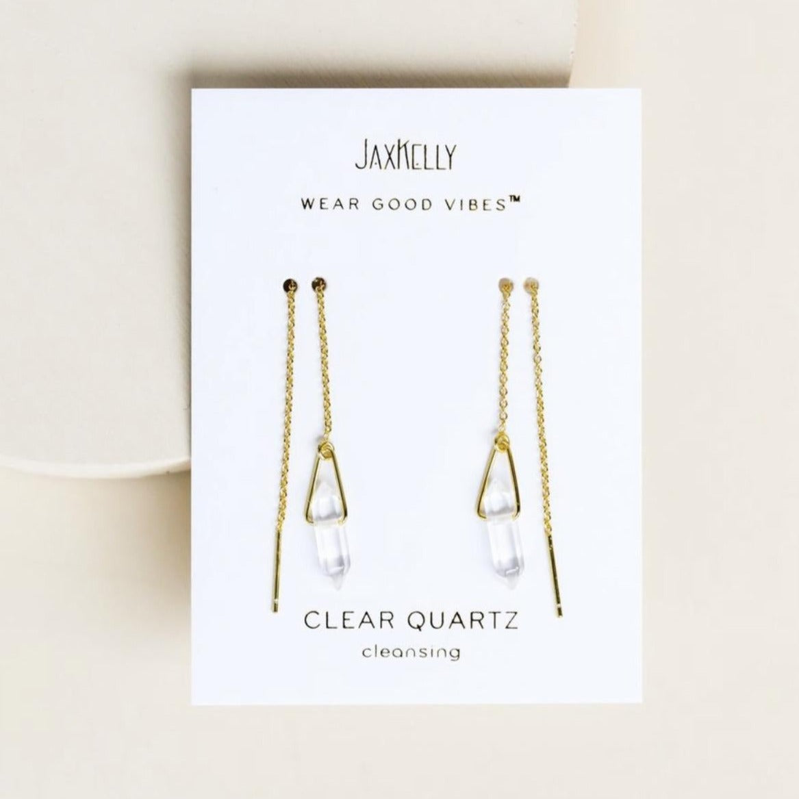 Gemstone Threader Earring