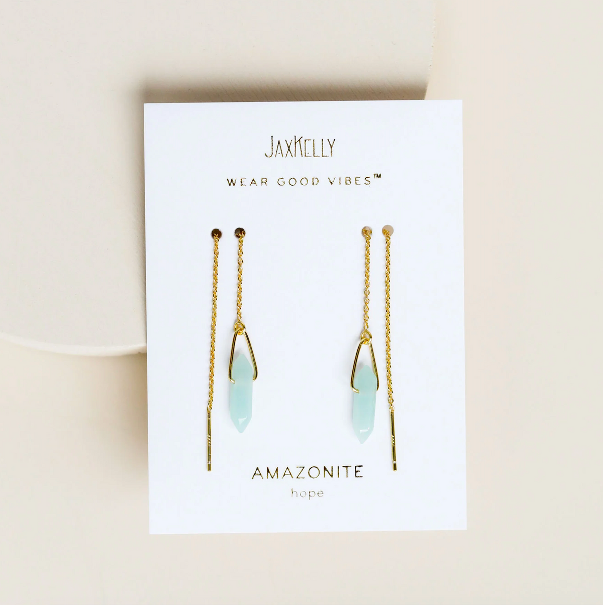 Gemstone Threader Earring