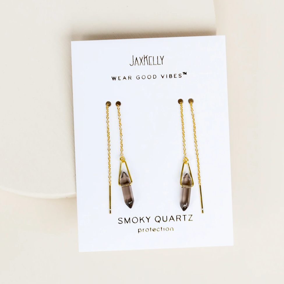 Gemstone Threader Earring