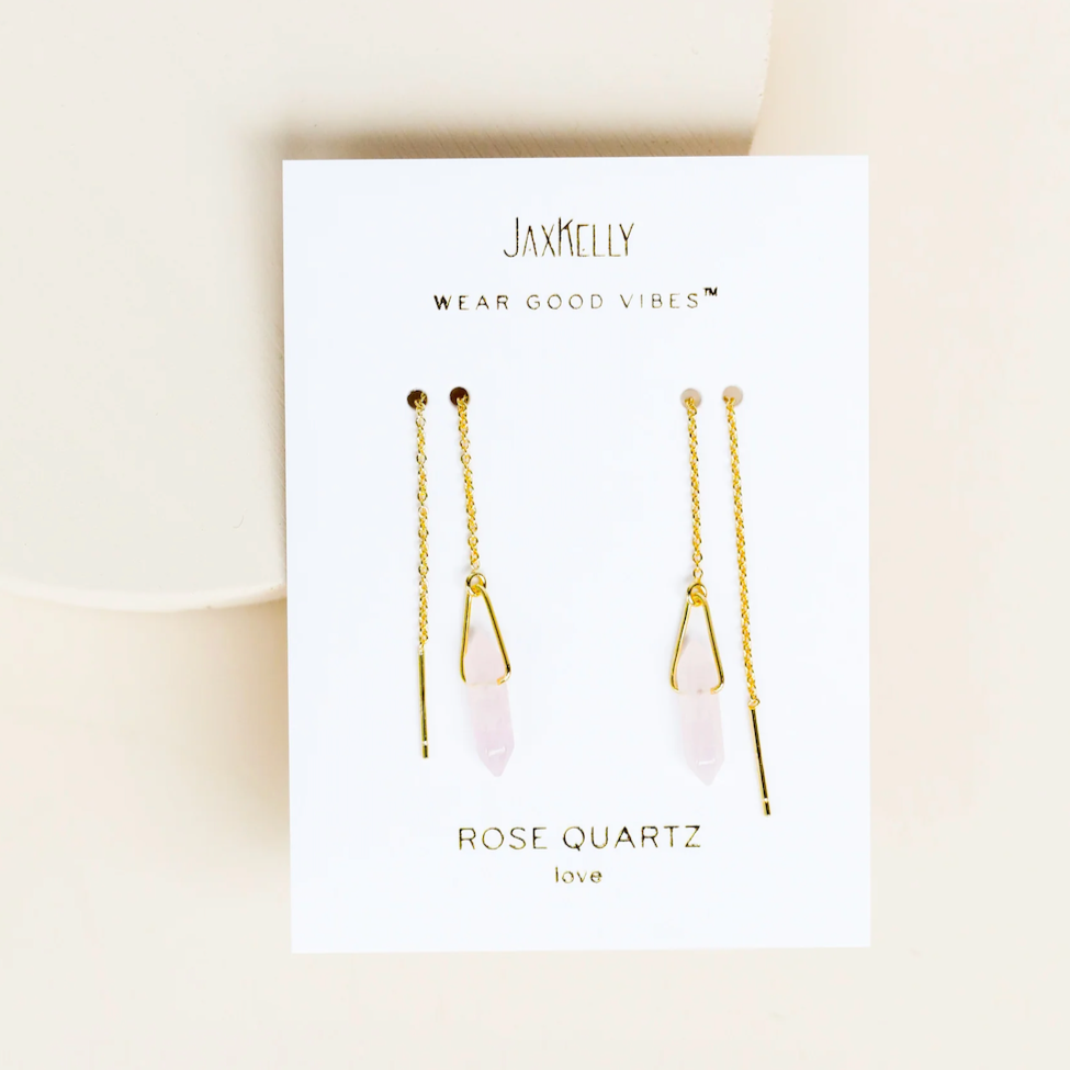 Gemstone Threader Earring