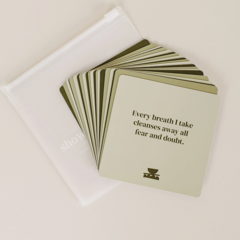 Grounding Shower Affirmation Cards