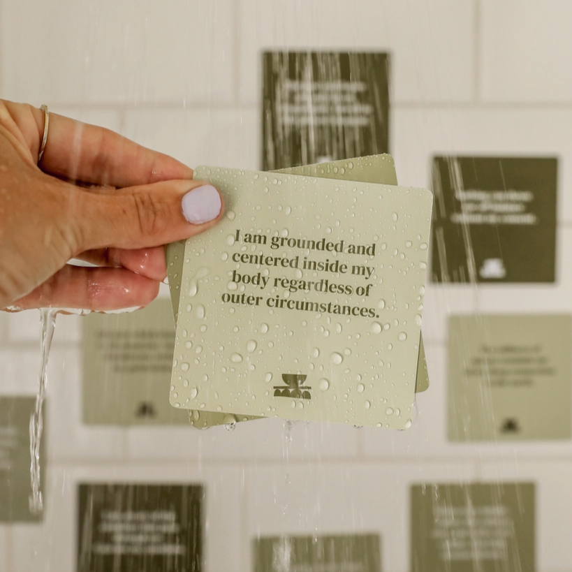 Grounding Shower Affirmation Cards