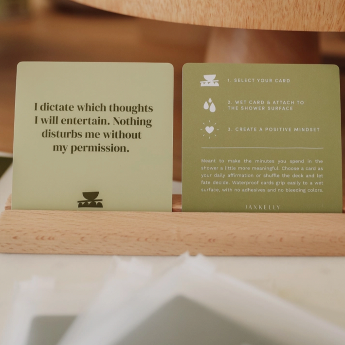 Grounding Shower Affirmation Cards
