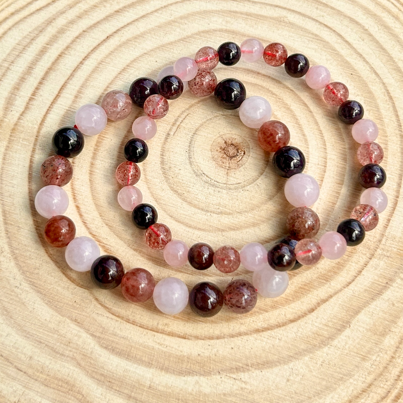 Heart Chakra Trio Crystal Bracelet