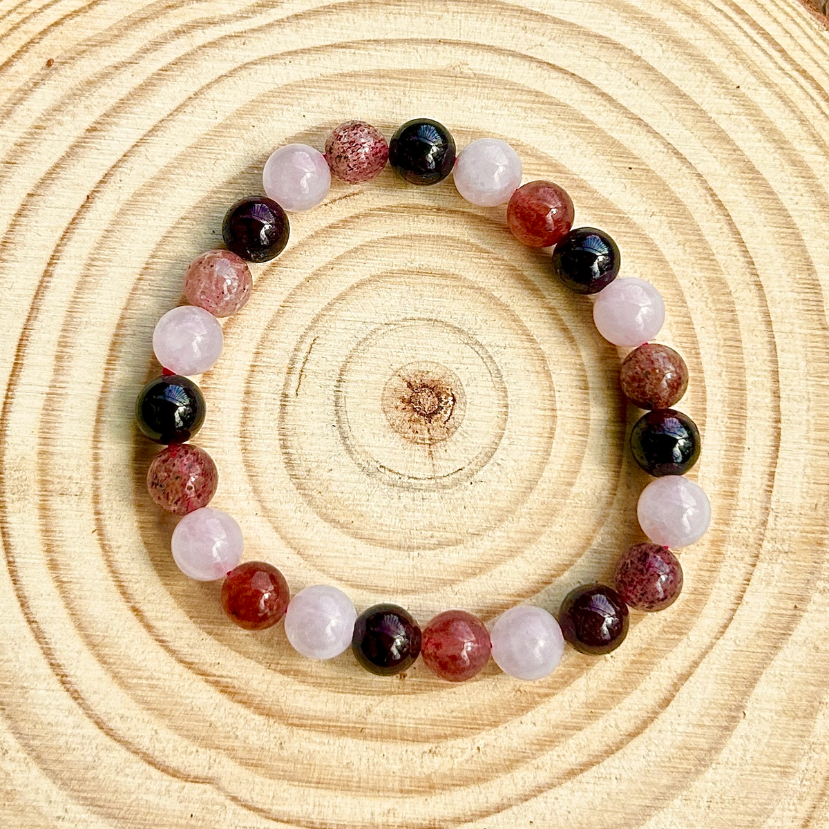 Heart Chakra Trio Crystal Bracelet