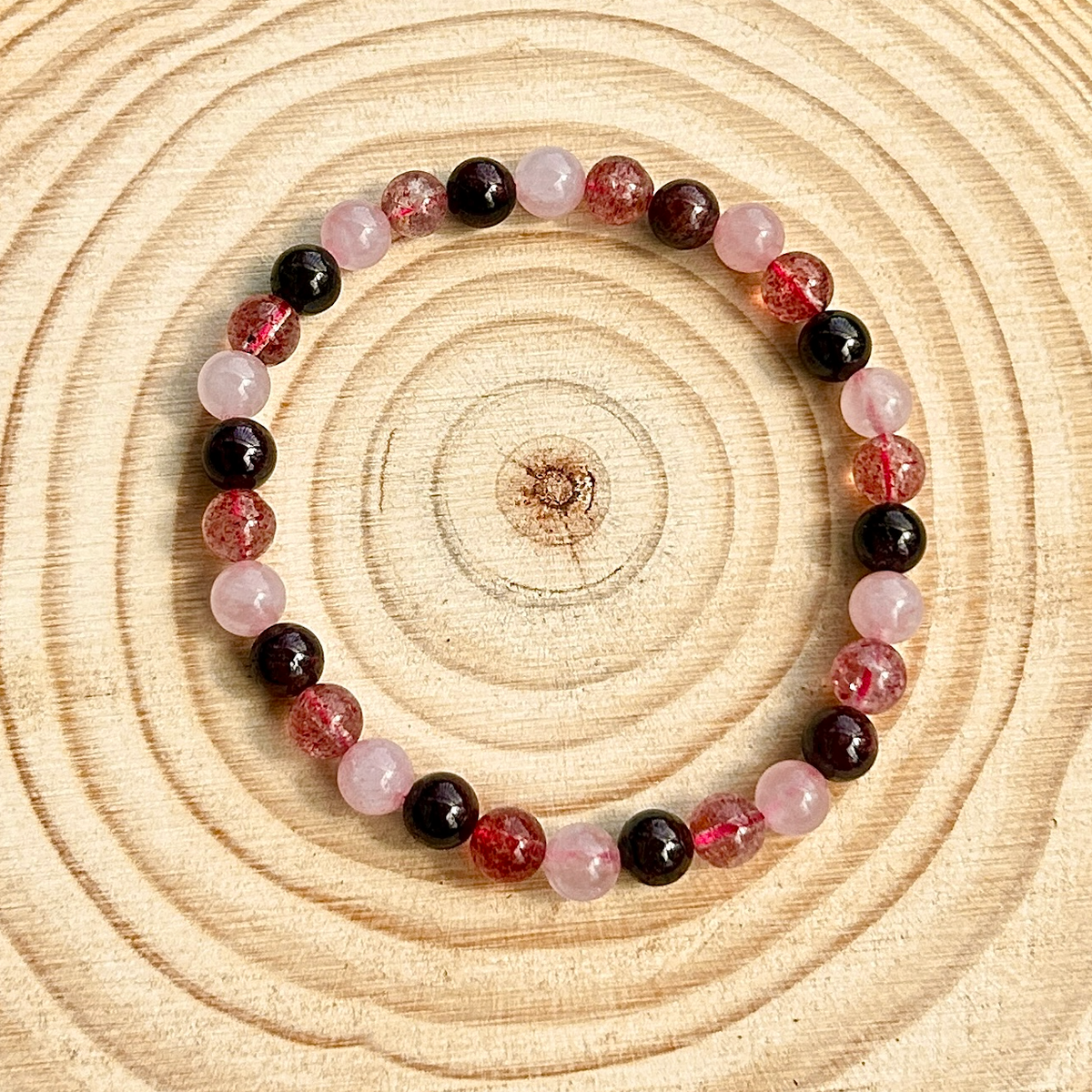 Heart Chakra Trio Crystal Bracelet