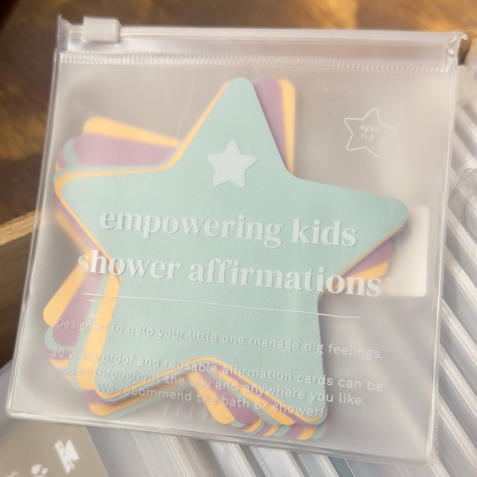 Kids Shower Affirmation Cards