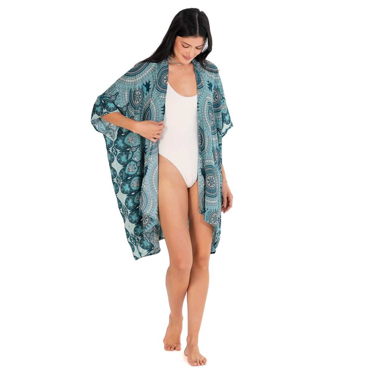 Sayulita Mandala Kimono - front view