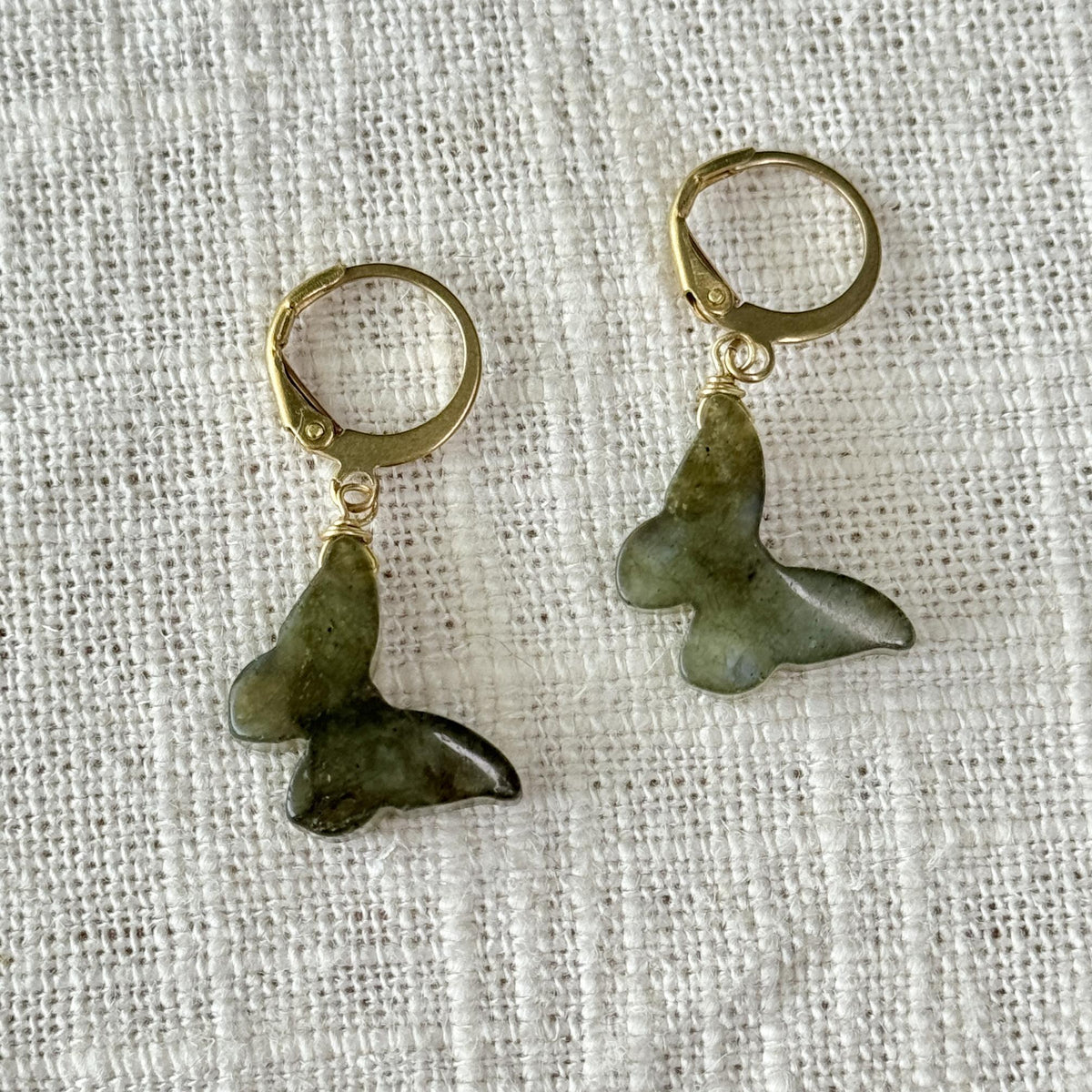 Labradorite Butterfly Earring