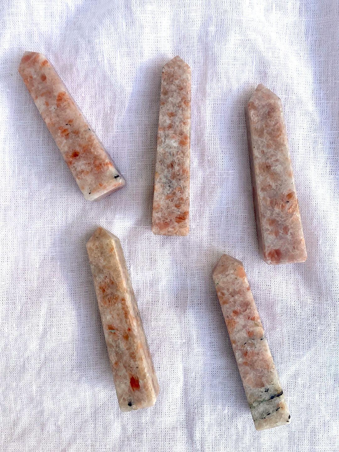 Large Sunstone Crystal Point