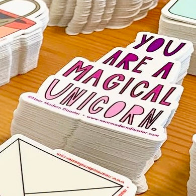 Near Modern Disaster Sticker