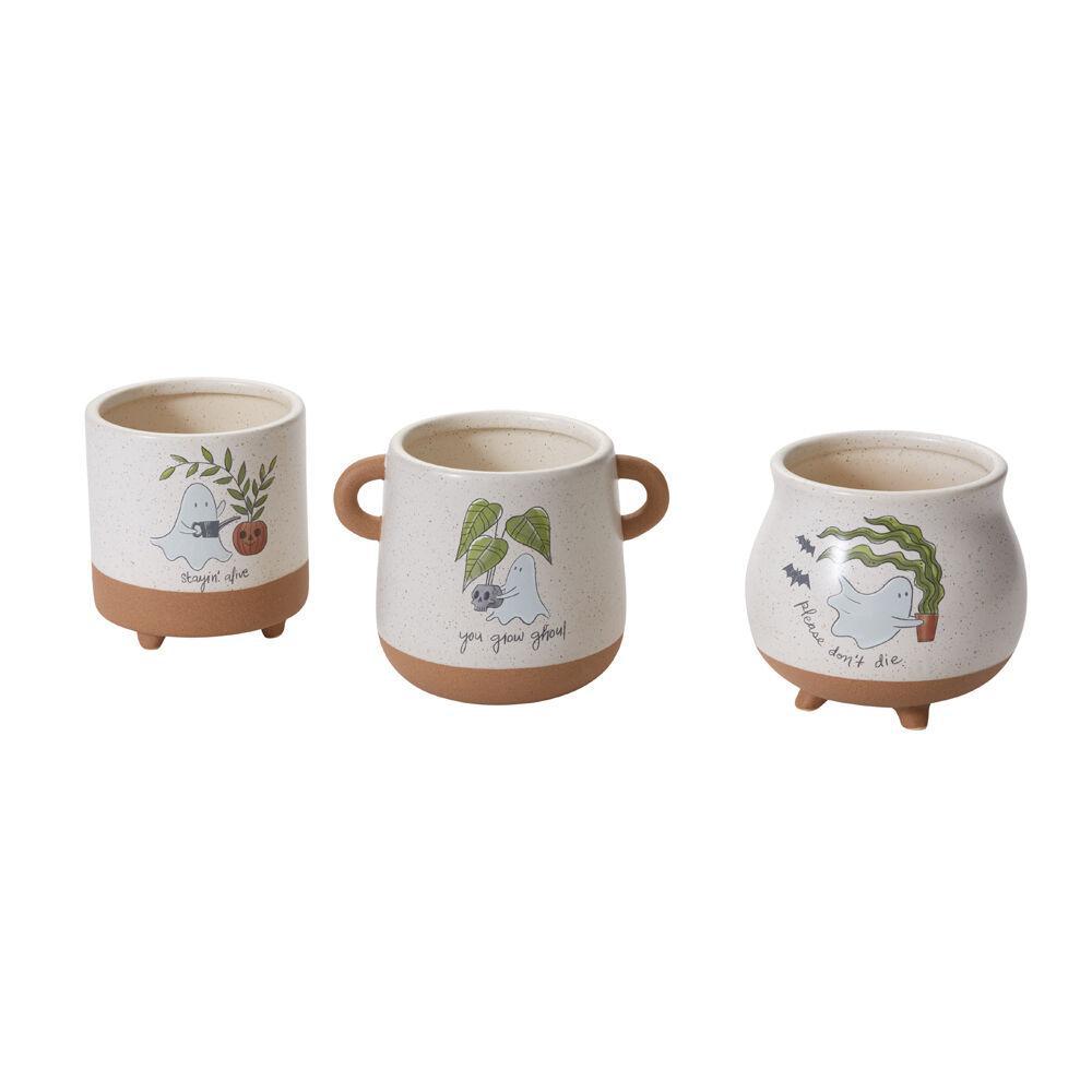 Optimistic Ghost Footed Pot