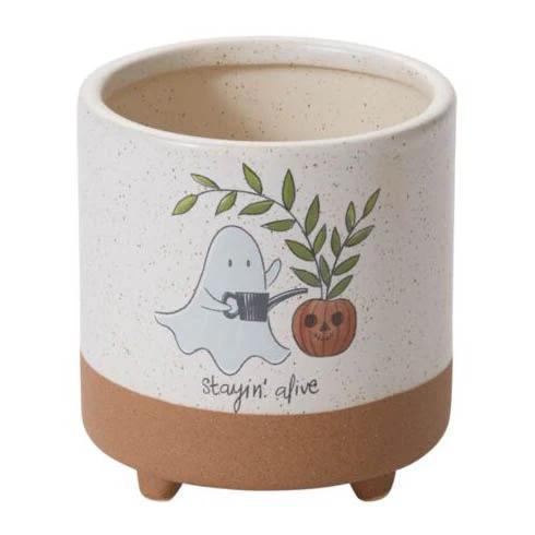 Optimistic Ghost Footed Pot
