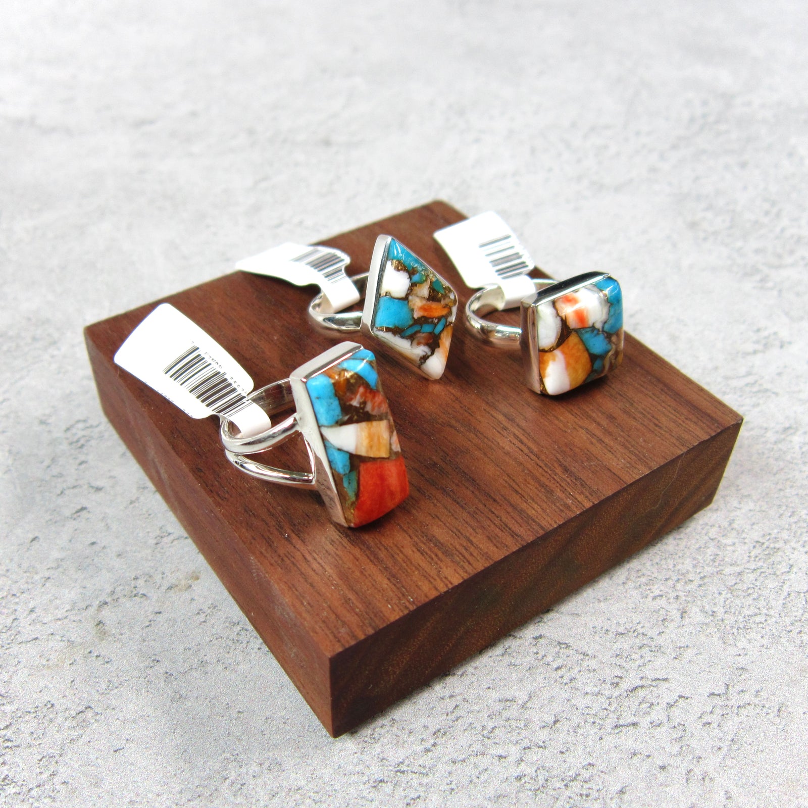 Parti Turquoise SS Ring