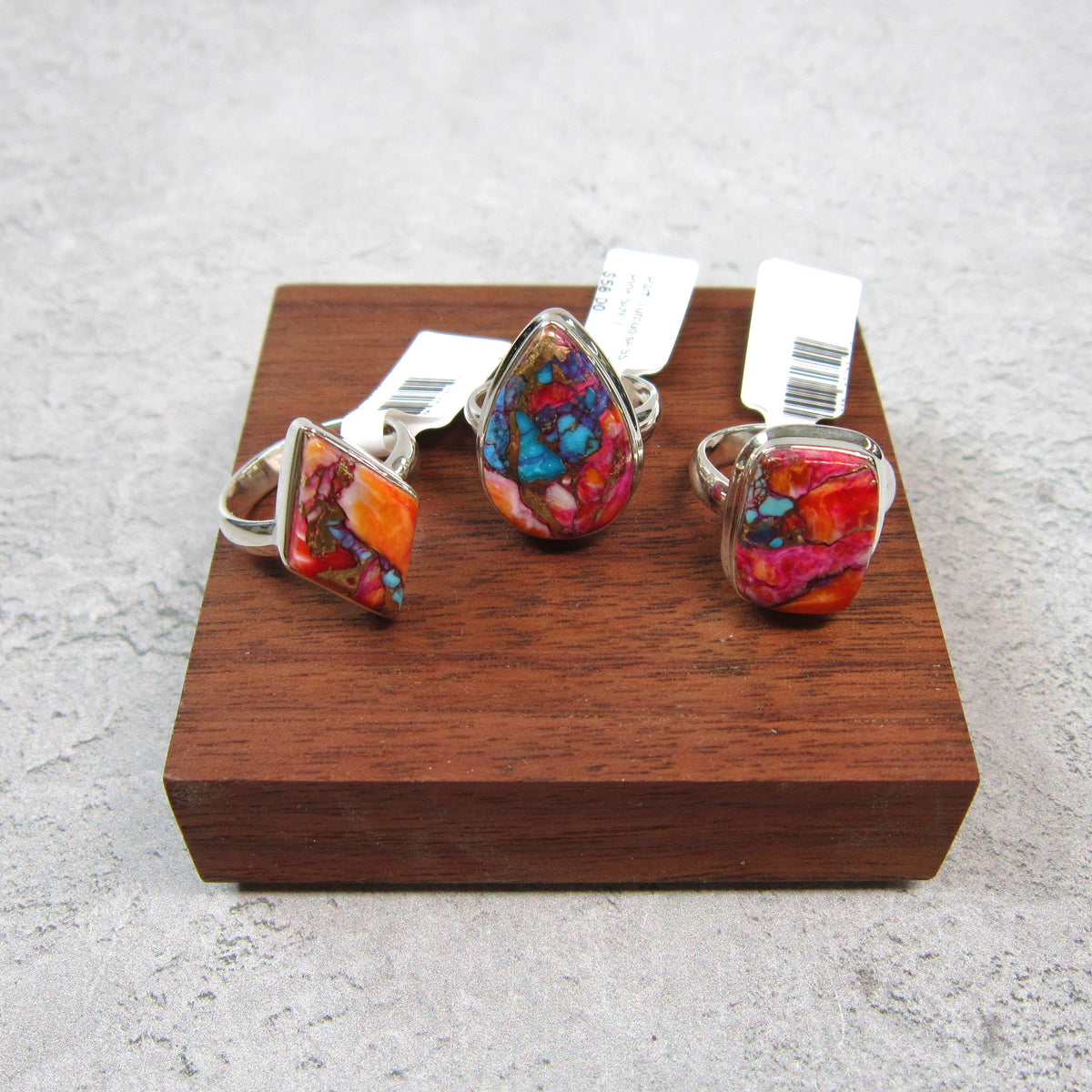 Parti Turquoise SS Ring