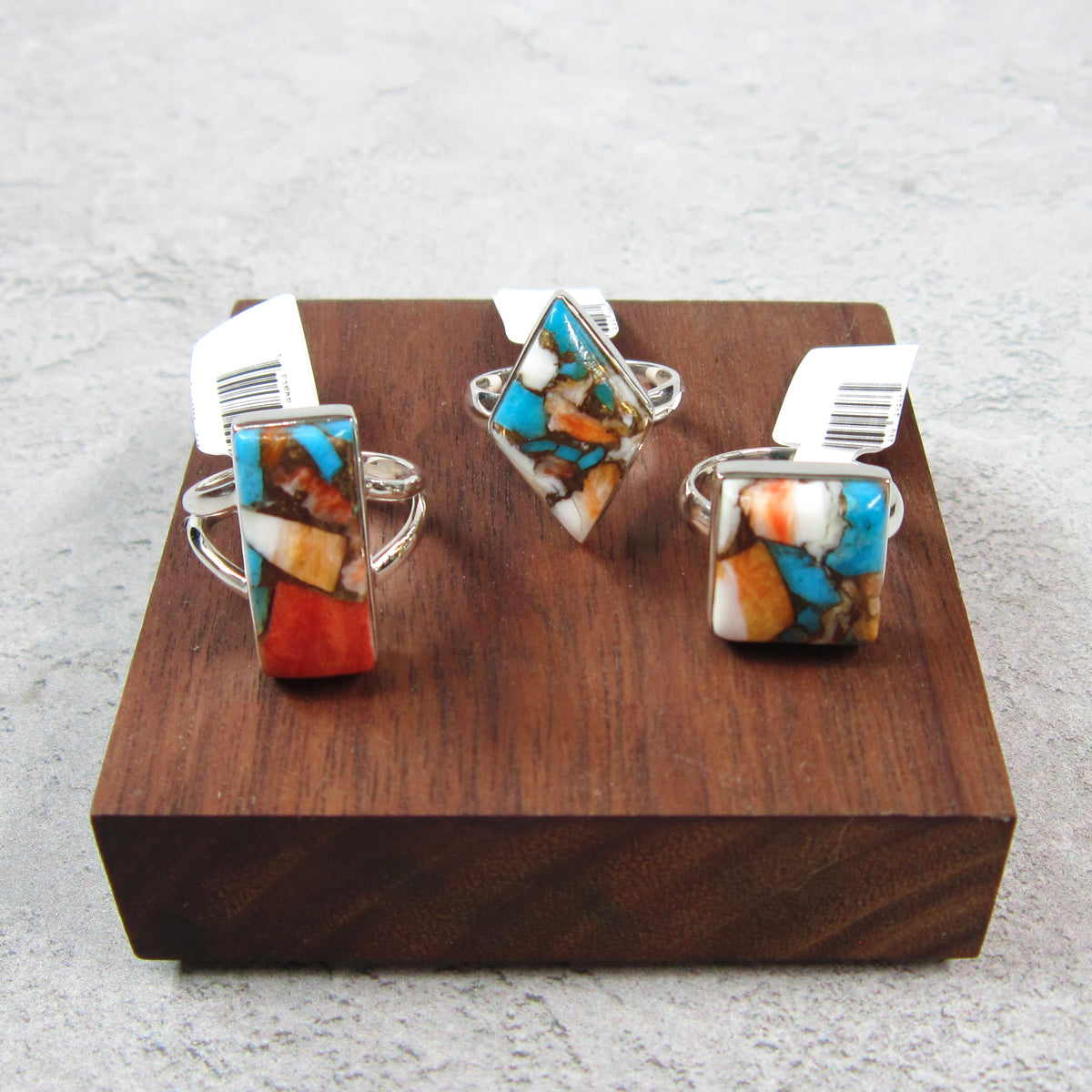 Parti Turquoise SS Ring