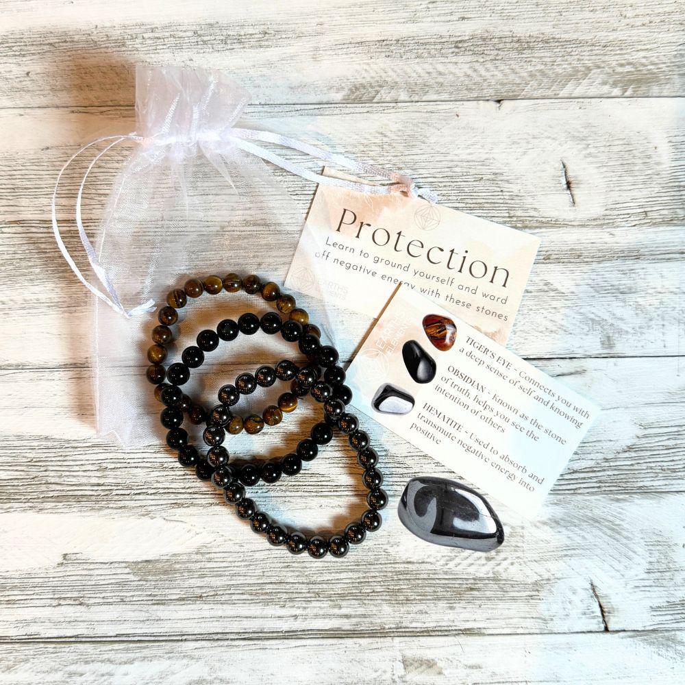 Protection Crystal Bracelet Stack