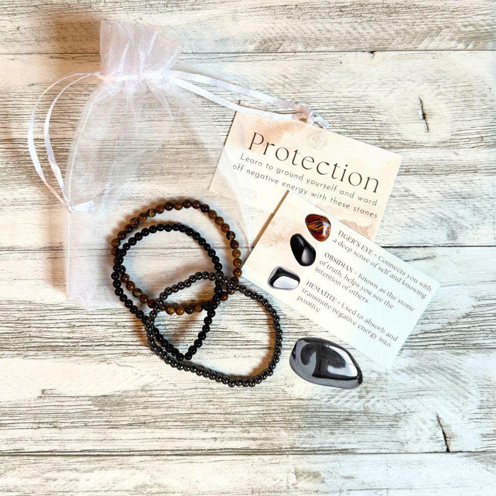 Protection Crystal Bracelet Stack