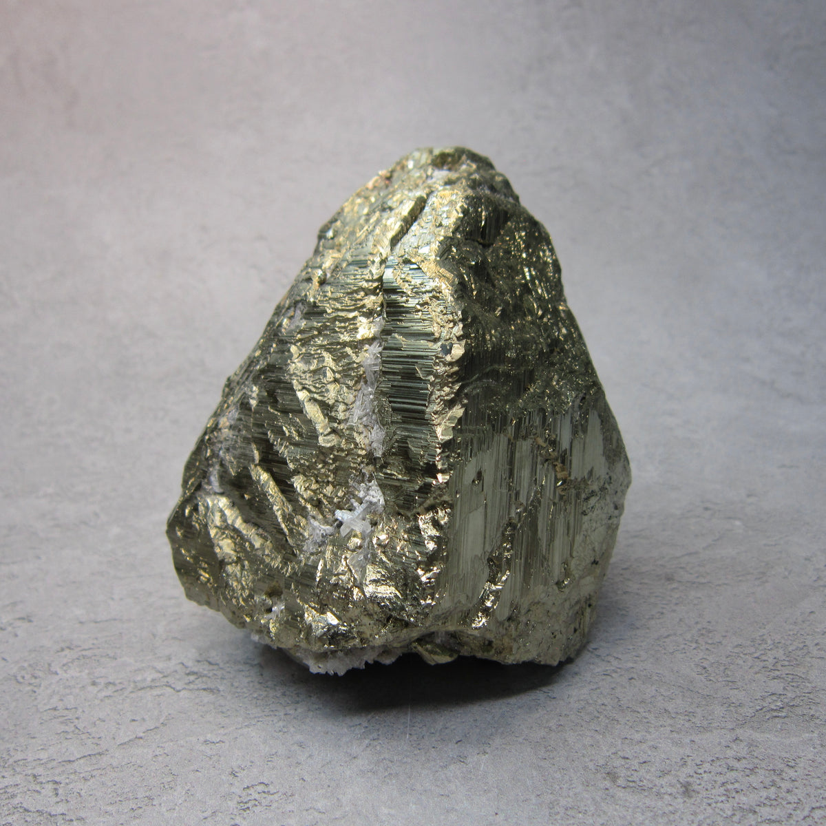 Pyrite with Clear Quartz Chunk