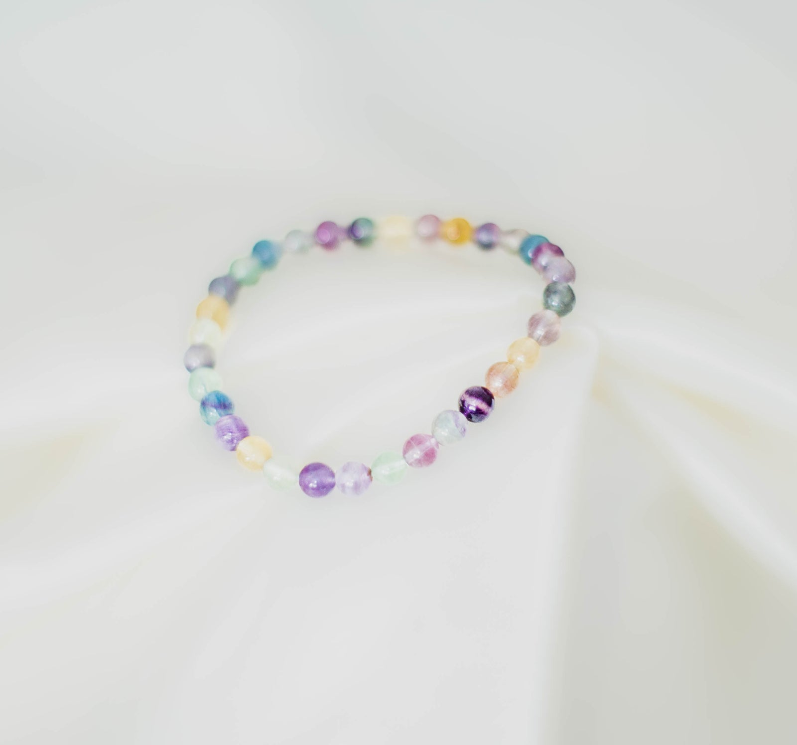 Rainbow Fluorite Crystal Bracelet
