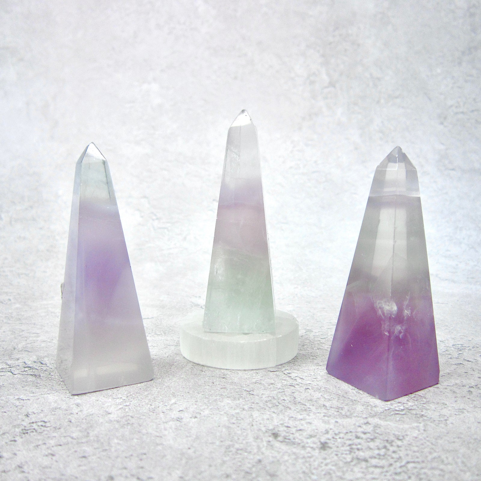 Rainbow Fluorite Pyramid Point Intuitively Chosen